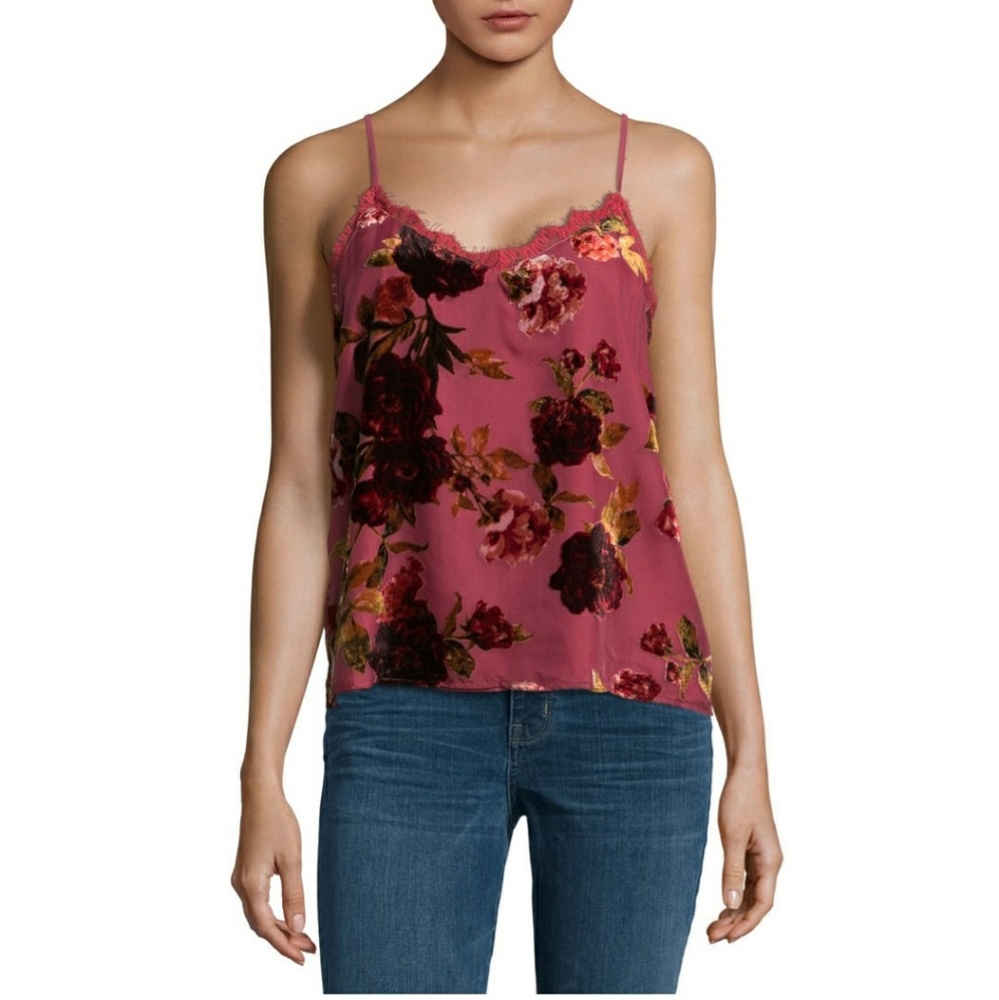 🧡2for $20🧡Velvet Lace Trim Cami